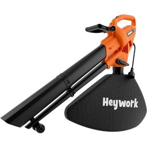 3-in-1 Leaf Vacuum Mulcher, 450 CFM Corded Blower
Delivering 158 MPH, this orange tool with a 40L bag easily blows, vacuums, and mulches leaves for fast lawn & yard cleanup.