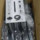 2 Pack Stanchions Post with Velvet Rope, Crowd Control Stanchions, Queue Pole for for Movie Theater, Party Supplies
