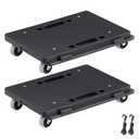VEVOR Furniture Moving Dolly, 16 x 11in 500 lbs Capacity Furniture Movers Dollies 4 Wheels, Portable Moving Rollers Heavy Duty, Interlocking Small Flat Dolly Cart for Heavy Furniture, 2 Pack, Black