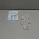 MENOCADY Pack of 10 Gel Toe Separator, (1/4" Thick) Big Toe Spacers, Single Loop Toe Spreader for Bunions, Overlapping Toe, Corrector and Spacer (Clear)