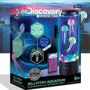 Discovery Jellyfish Aquarium Lamp ColorMorphing LED Bedroom Night Light with Remote| 15 Light Options| Lifelike Floating Jellyfish| Educational Learning Gift| Ages 8+