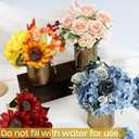 4.55Inch High Farmhouse Vase Decor, Pack of 12 Rustic Flower Vase with Twine Bow Vintage Galvanized Metal Buckets for Artificial Flowers Table Centerpiece Wedding Engagement Home(Gold)