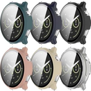 Hard PC Bumper Intended for Garmin Venu 4 Case 41MM 45MM Smartwatch Screen Protector All-Around Shell Shockproof Protective Cover Accessories (6PACKS, 41MM)