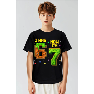 T-Shirt "I was now 67 I'm" kids, Medium