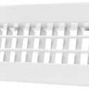 Repa Market 9 x 3 Inch (Duct Opening) Grille for Square/Rectangular Flat Duct - Louvered Aluminium Cover with Adjustable Blades - Air Intake/Exhaust Register for HVAC Pipe, Heater Ventilation