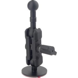 Adhesive 17mm Ball Mount with Extension Arm for Car Phone Holder, Compatible with Garmin 17mm GPS Mount, Adjustable Dashboard Car Phone Bracket