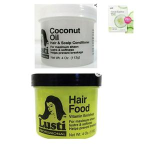 Lusti Coconut Oil Hair & Scalp Conditioner & Hair Food, 4 Oz (Pack Of 2) (EXP 07/14/27)