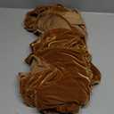 GLORY SEASON Velvet Tablecloth Luxurious Solid Rectangle Table Cloth,Oblong Retro Farmhouse Ruffle Tablecloths Washable Table Cover for Party Wedding Baby Shower Kitchen Dinning Tabletop Decoration (70" x 52" (Rectangular), Golden Camel)