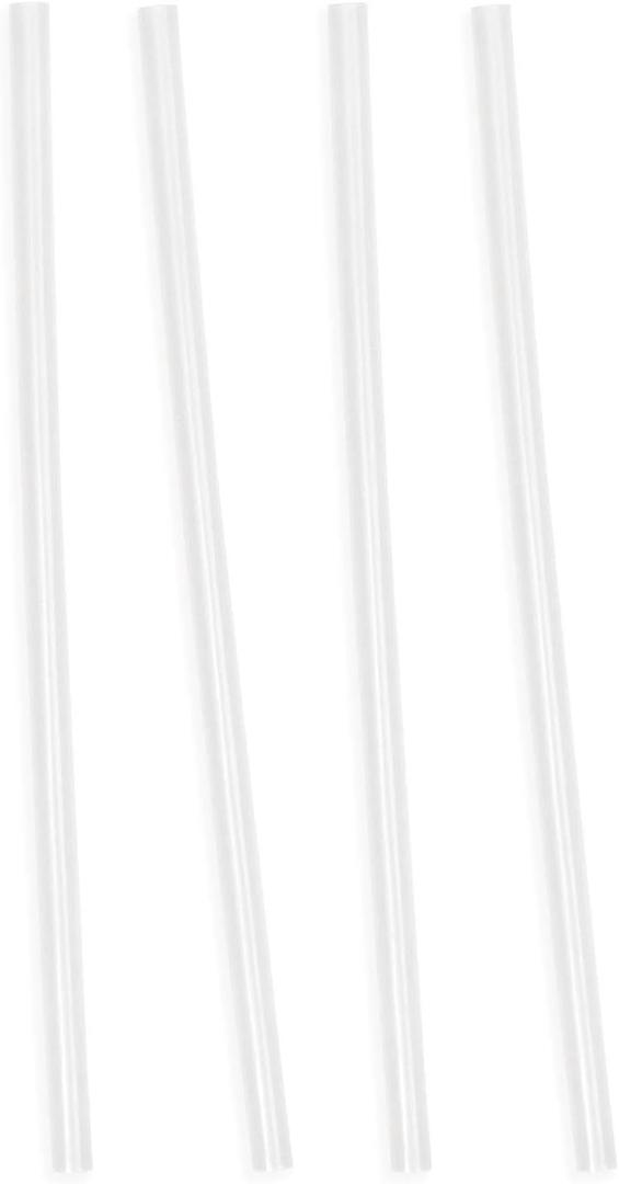 Simple Modern Straw Lid Replacement Straws - Four Pack - Fits All Summit and Hydro Flask Wide Mouth Water Bottle Sizes - Insulated Cap for 10, 12, 14, 16, 18, 20, 22, 24, 32, 40, 64 & 84 oz - Clear