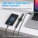 Fast Charger for Samsung Watch and Phone - 25W Fast Charging Cable for Samsung Galaxy s26/s25/s24/s23/s22 Ultra, Galaxy Watch Ultra 8/7/6/5/4 Charger - Supports Data Transfer, CarPlay & Android Auto