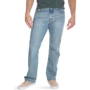 Wrangler Authentics Men's Regular Fit Comfort Flex Waist Jean (36W x 30L, Chalk Blue)