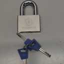 Magmaus PDL40 Heavy Duty Lock with 3 Keys - [Stainless Steel] Weatherproof Padlock for Outdoor Use - Ideal for Storage Unit, Shipping Container, Gate