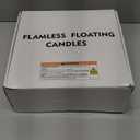 Homemory 48 Pack 3 Flameless Led Floating Candles, 200 Hour White Battery Operate Waterproof Tealights for Cylinder Vases, Centerpieces at Wedding Decor, Party, Pool