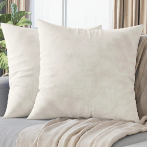 Neaterize Throw Pillows Covers Cream 24x24