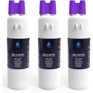 For W10295370A Water Filter Replacement Goods Accessories, Compatible With EDR1RXD1, Filter 1, W10295370, 46-9930,46-9081, P8RFWB2L, P8WB2L, P4RFWB, P5WB2L (Pack of 3)