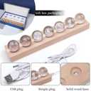 7 Pcs Planet 3D Solar System Crystal Ball Model Gift Space Astronomy Gift Planets Multicolor Universe Galaxy Globe Ball Science Astrophysics Gift Night Light Kids Bedroom Adults Gift