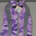 FUAMEY Dog Winter Jackets for Large Dogs, Dog Coat with Harness Built in, Waterproof Dogs Snowsuits Warm Pet Jacket Zip Up Fleece Cold Weather Coats Reflective Puppy Vest with Pocket Blue 3XL (Large(chest:24in), purple)