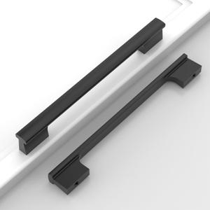 12 Pack Matte Black 7 Inch(177mm) Hole Center Kitchen Cabinet Handles Cabinet Pulls Kitchen Drawer Pulls Hardware for Cupboard Dresser Handles Bathroom