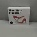 Shoe Slots Organizer 20 Pack - Shoe Stackers, Space Savers 50%, 4 Levels Adjustable, Double Layer Holders for Closet, White