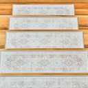 Carpet Stair Treads Non-Slip Light Grey  9x30 (15-Pack) Runners for Wooden Steps