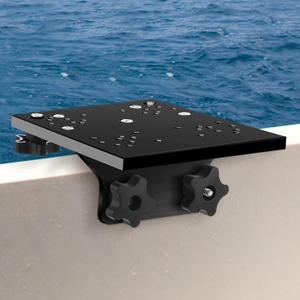 Gisafai Universal Aluminum Downrigger Bracket for 45/90 Degree Boat Track System Lund Sport Track Downrigger Mount Fishing Accessories (Black)