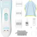 Baby Hair Clippers, Ceramic Blade Electric Kids Hair Trimmer, Ultra-Quiet Cordless Rechargeable Waterproof Haircut Kit for Kids & Adult