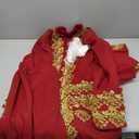 MelangCos Men's Victorian Costume Rococo Costume Suit Prince Cosplay Regency Costume for Halloween (Large, Maroon)