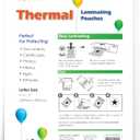 Nuova Premium Thermal Laminating Pouches 9" x 11.5", Letter Size, 3 mil, 100 Pack (LP100H)