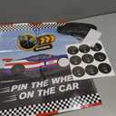 Cars Party Games, Pin The Wheel On The Car, Race Car Party Birthday Party Decorations Supplies Decor for Families Adult Groups