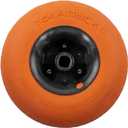 YakAttack TowNStow Air-Filled Balloon Sand Tire – 14" x 7" | PVC Kayak Cart Wheel for Soft Sand & Mud | Push-Button Swap | Fits All TowNStow Carts | Single Pack – Orange/Black