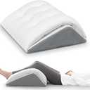Shinnwa Knee Wedge Pillow, Patented Convertible Knee Pillow for Back Sleeping, Dual-Layer Memory Foam Triangle Pillow for Legs Post Surgery, Knee Support, Leg Elevation, Back Pain Relief