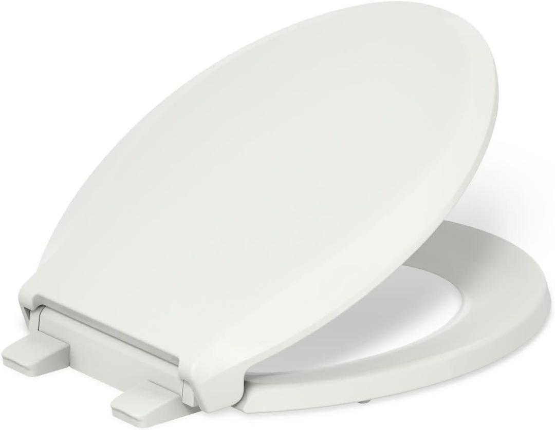 KOHLER 4639-RL-NY Cachet ReadyLatch Round Toilet Seat Soft Close, Dune