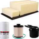 FD4615 FD-4615 Fuel Filter + FL2124S OIL FILTER + FA1902 Air Filter Replacement for 2011-2016 F250 F350 F450 F550 Super Duty 2016 F650 F750 6.7L Powerstroke V8 diesel engine Replaces BC3Z-9N184-B