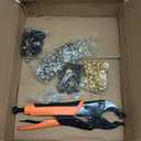 40 Set Metal Snap Buttons with Plier Tool - Thickened Snap Fastener Kit for DIY Craft & Sewing Clothes - (Color: Orange-40Sets 15Mm)