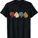 Guitar Pick T-Shirt (Large, Black)