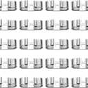 PATIKIL 20 Pcs Bolo Tie Slide Clasp, Rectangle Blank Buckle Slider Clip for Vintage Western Bolo Tie Buckle Accessories DIY Jewelry Making Craft Findings, Square Hole, Silver Tone