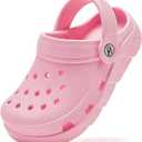 HOBIBEAR Kids Garden Clogs Toddler Sandals for Boys Girls Slipper Beach Water Shoes Slip on (Toddler/Little/Big Kids)(9 Toddler,Pink)