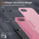 for iPhone 16e Case & iPhone 17e Case, with Screen Protector,Military Grade Heavy Duty Shockproof Phone Cover with Wrist Lanyard Strap for iPhone 16e & iPhone 17e,Cute Pink
