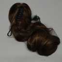 Clip on Ponytails for Women - 26 Inch Long Ponytail Extension, Wavy Pony Tails Hair Extensions, Synthetic Hair Extensions Ponytail, Clip in Ponytail (Color: Chestnut Brown With Golden Highlights)