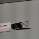 Artdone Nail Dotting Tools 6PCS Double-ended Nail Art Brushes Kit Nail Art Gel Polish Liner Brushes Design Pen For Nail Drawing And Nail Paint Brushes Small Detail Brushes (Black)