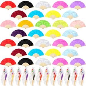 80 Pieces Paper Hand Fan and Organza Hand Fan Bags Bamboo Folded Hand Fan Paper Handheld Fans for Wedding Party and Home Decoration Church Wedding Gift, Party Favors, DIY Decoration(Multicolor) 80 Pieces Paper Hand Fan and Organza Hand Fan Bags Bamboo Folded Hand Fan Paper Handheld Fans for Wedding Party and Home Decoration Church Wedding Gift, Party Favors, DIY Decoration(Multicolor)