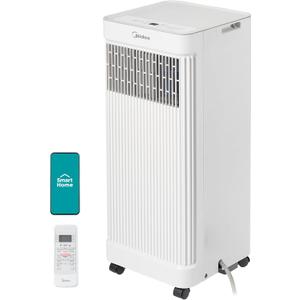 Midea 8,500 BTU ASHRAE (5,000 BTU SACC) Portable Air Conditioner, Smart Control, Cools up to 150 Sq. Ft., with Dehumidifier & Fan mode, Easy- to-use Remote Control & Window Installation Kit Included"