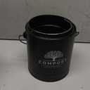Perfnique Kitchen Compost Bin, 1.3 Gallon Countertop Compost Bin with Lid, Indoor Compost Bucket Includes Inner Bucket Liner and Carbon Filter, Small Compost Bin with Trash Bags (with Bags, Black)