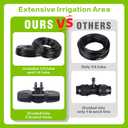 Drip Irrigation System 72FT, Automatic Drip Irrigation Kits with 1/4 inch 1/2 inch Irrigation Tubing Hose Adjustable Emitters Misting Nozzle DIY Irrigation System for Garden, Greenhouse, Patio