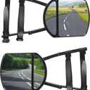 Towing Mirrors,Car Accessories Towing Mirror Extensions,Universal 360 Degree Rotation Adjustable Clip-on Side Mirror Extensions for Towing,Suitable for Most SUV,Trailers,Jeep,RVs,Trucks