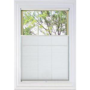 BlindsAvenue Cordless Top Down Bottom Up Cellular Honeycomb Shade, 9/16" Single Cell, Light Filtering, Cotton White, Size: 34.5" W x 48" H