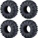 1.3" Crawler Tires 70mm for 1/18 TRX4M and 1/24 SCX24 AX24 Micro RC Crawler Car Wheel (#A Style)