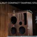 Walnut Espresso Tamping Station 54mm for Breville Machines Espresso Accessories Organizer Tamper Distributor Portafilter Holder and Multi Accessory Storage