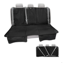 Car Seat Protector, Under Child Car Seats Cover | Waterproof, 3 Functional Rear Belts, Baby Carseat Cushion, Covers Fabric and Leather Seats | 4Pockets Non-Slip Thick Padding, 2 pcs