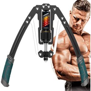 EAST MOUNT Twister Arm Exerciser - Adjustable 22-440lbs Hydraulic Power, Home Chest Expander, Shoulder Muscle Training Fitness Equipment, Arm Enhanced Exercise Strengthener. (Green)